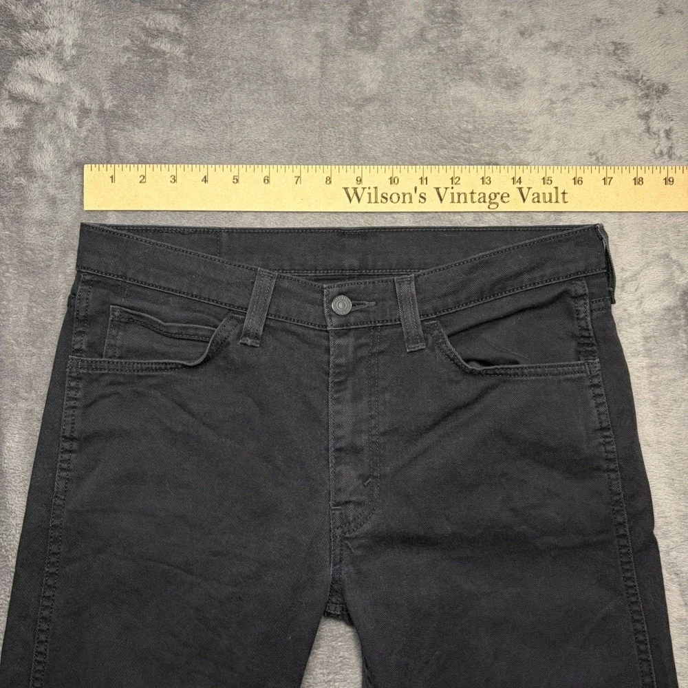 Levi's‎ Pants Mens 32 Black 513 Slim Straight Denim Jeans 06990-110